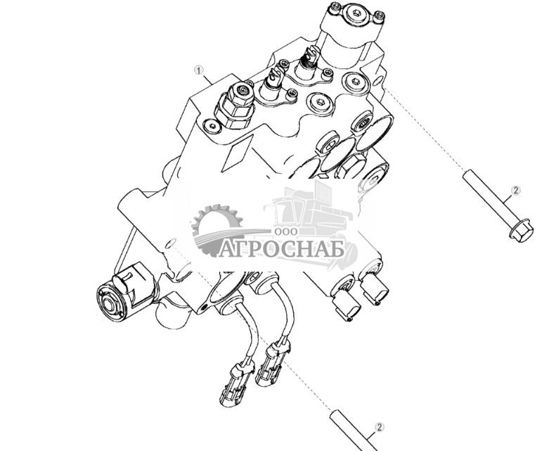 Клапан управления погрузчиком, ручное и ножное управление - ST2536 188.jpg